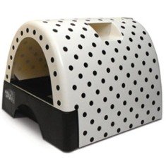 Kitty A Go-Go Polka Dot covered litter box